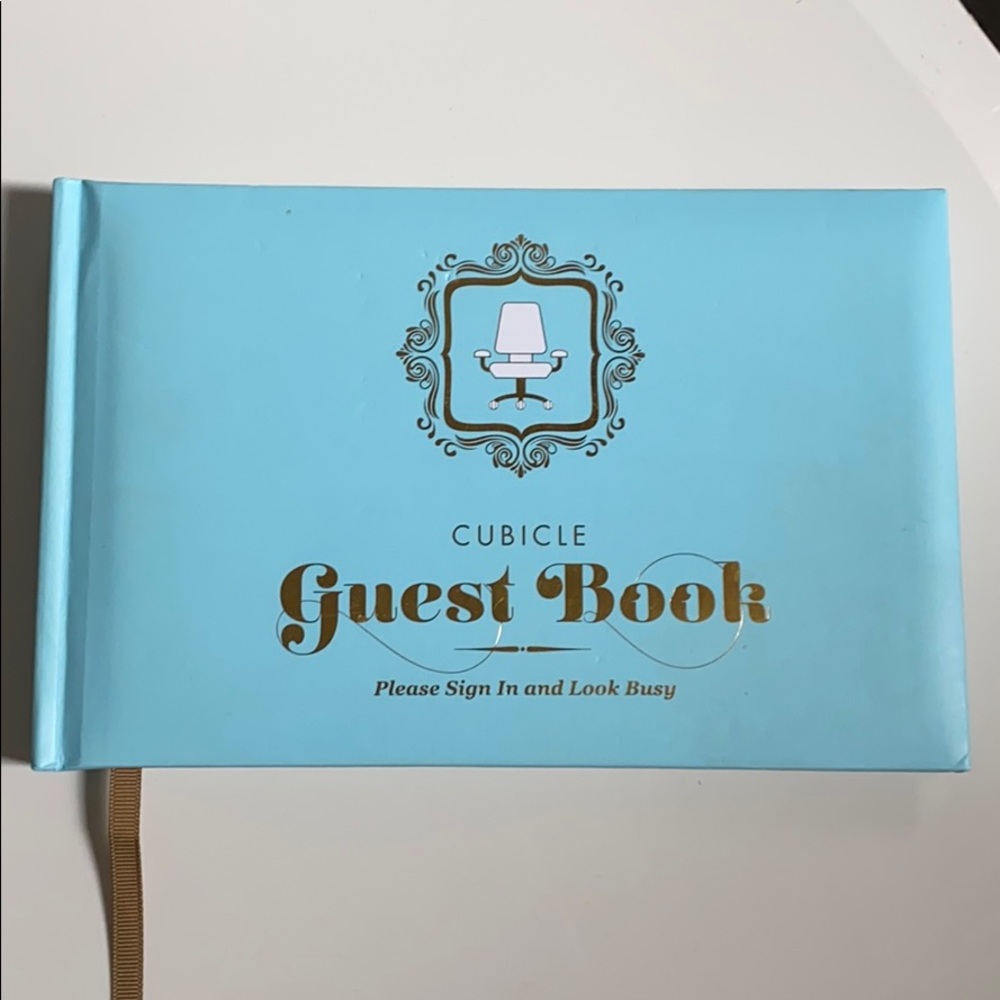Cubicle Guest Book - Knock Knock